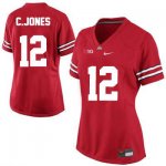 Women's NCAA Ohio State Buckeyes Cardale Jones #12 College Stitched Authentic Nike Red Football Jersey RU20N38RT